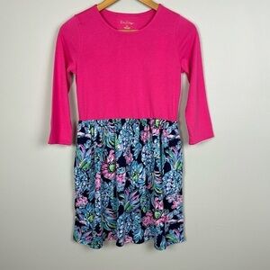 Lilly Pulitzer Girls Giavanna Dress. Pineapple Paradise. Size XL (12/14).